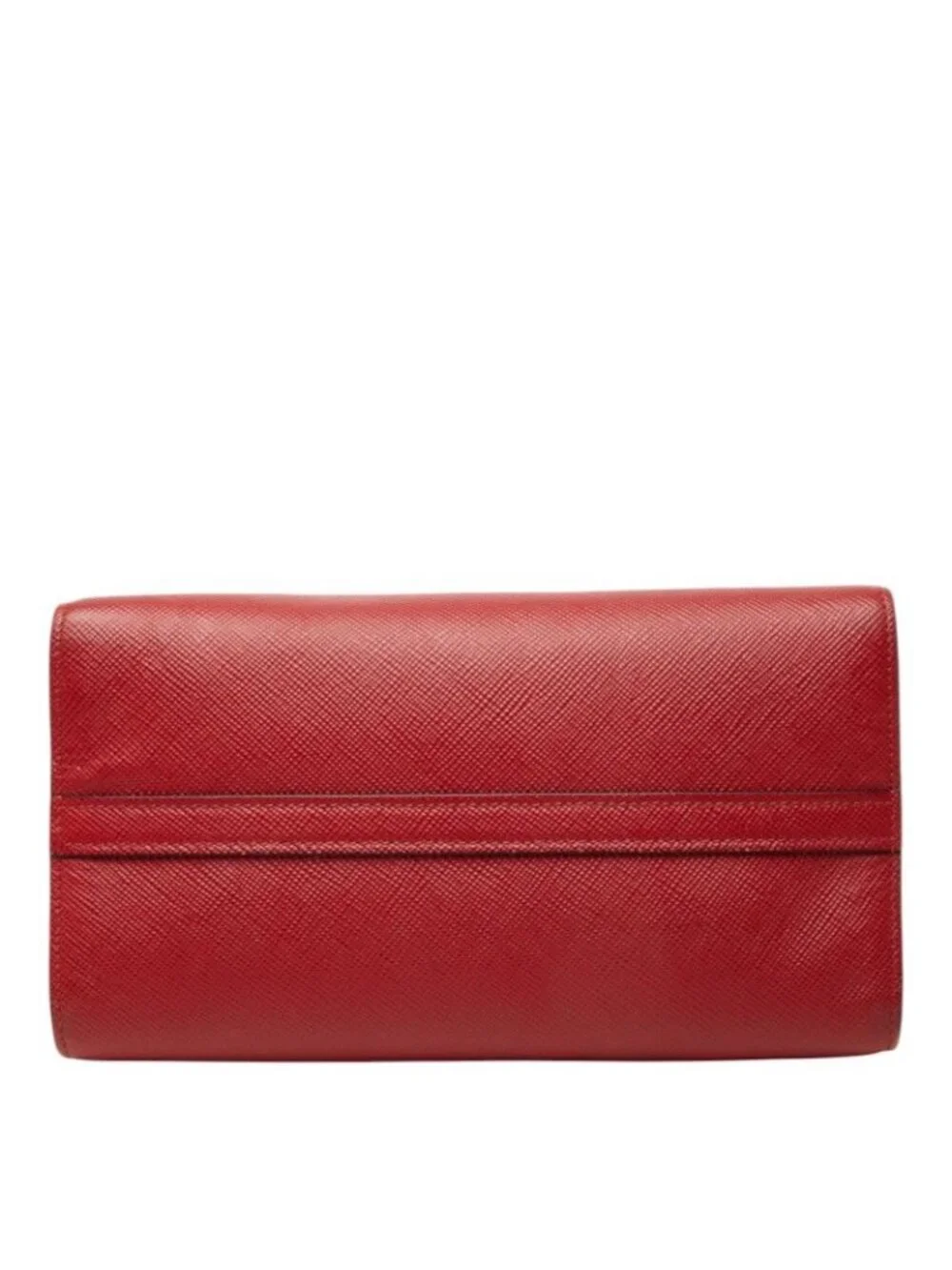 Prada Monochrome Shoulder Bag Red Leather